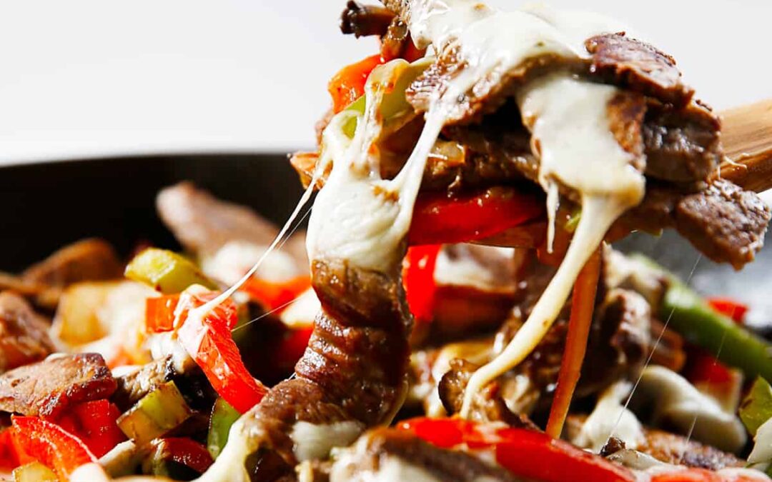 Philly Cheesesteak Skillet Nachos