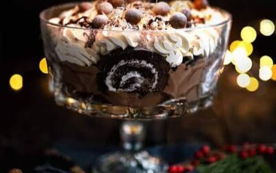 Chocolate Cheesecake Mousse Gingerbread Cookie Trifles