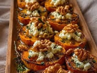 Turkey, Blue Cheese, Balsamic Butternut Squash Stromboli