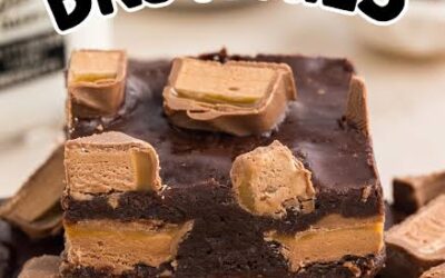 Milky Way Triple Layer Crack Brownie Bars