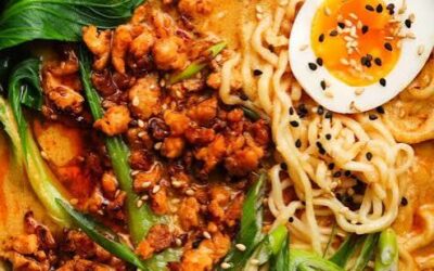 Spicy Thai Chicken Tahini Stir-Fry Ramen